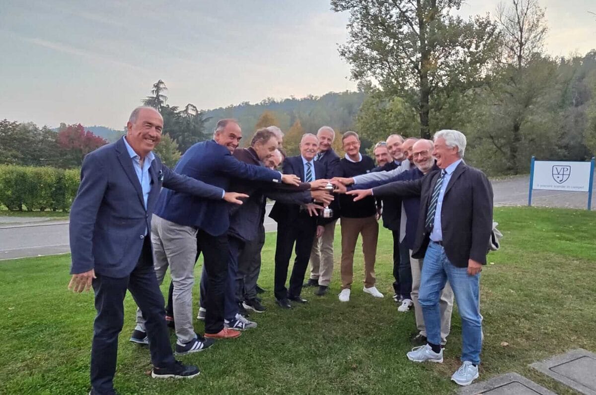 La squadra al termine della sfida